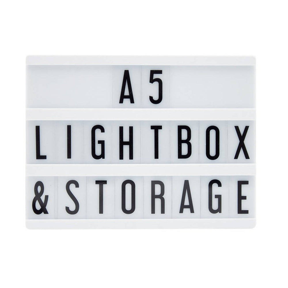 Locomocean A5 Message Lightbox Black - Lightbox - Zigzagme - Naiise