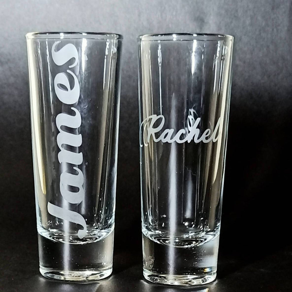 Personalized Shooter/Shot Glass Set of 2 Customisation St Michael Gifts 