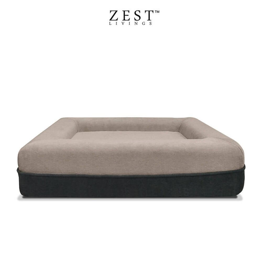 Snooze Pet Bed - Small | Removable & Washable Cover Bean Bags Zest Livings Online Brown 