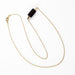 Gold Necklace - Gold Tube & Black Bead Necklaces 5mm Paper 