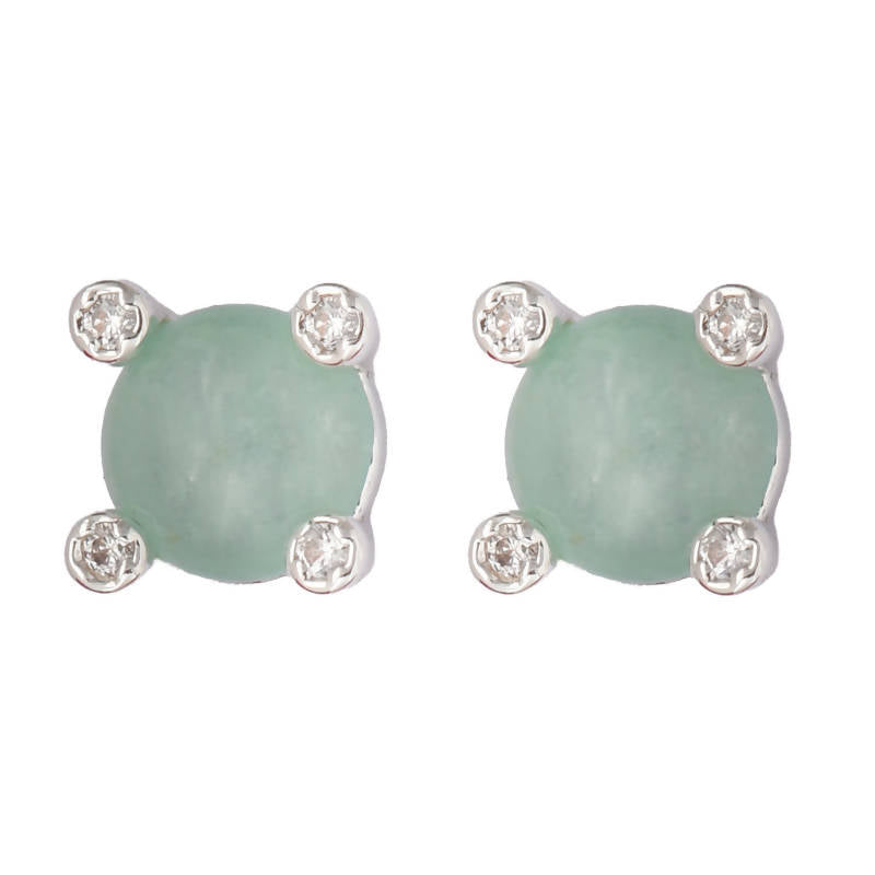 Little Pixies - Adorable Stud Earrings Earring Studs Forest Jewelry Amazonite Silver 