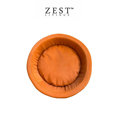 Nest Pet Bed - Small | Scratch proof, Washable Cover Pet Beds Zest Livings Online Orange Small 