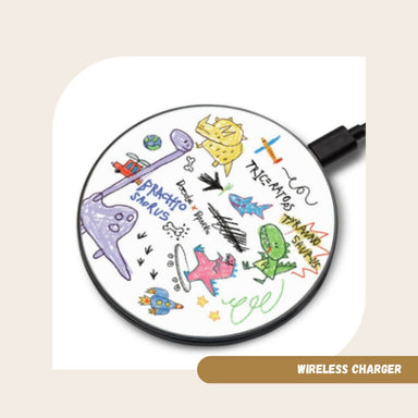 Wireless Charger - Doodle II Personalised Chargers DEEBOOKTIQUE DINO DOODLE 