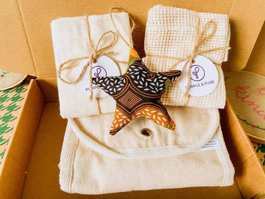 Zero Waste Shopping Essentials Starter - Christmas Gift Box Gift Bags Purple & Pure 