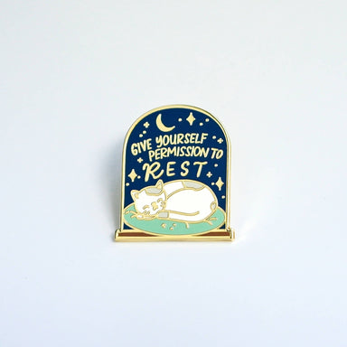 Give Yourself Permission to Rest | Enamel Pin Pins The Wild Artscapade 