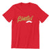 (Limited Gold Edition) Limbei Mostauch Crew Neck S-Sleeve T-shirt Local T-shirts Wet Tee Shirt / Uncle Ahn T / Heng Tee Shirt / KaoBeiKing Red XS 