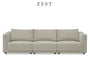Switch 4 Seater Sofa | Modular Sofa | EcoClean Fabric Sofa Zest Livings Online Light Grey 