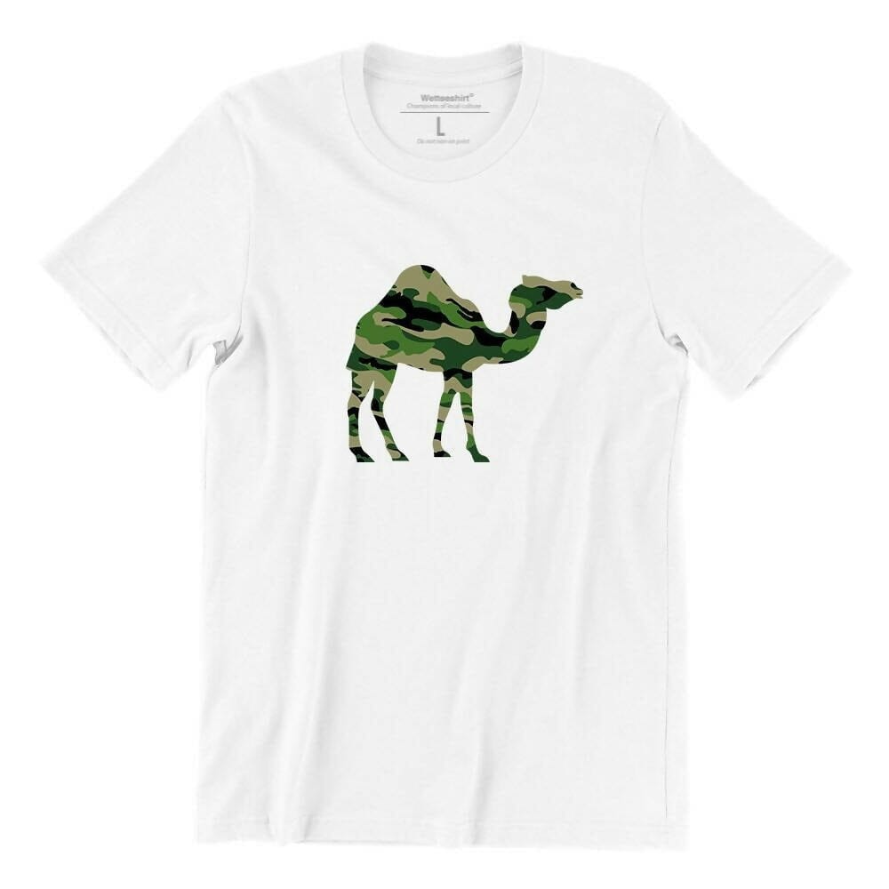 Camo Camel Crew Neck S-Sleeve T-shirt Local T-shirts Wet Tee Shirt / Uncle Ahn T / Heng Tee Shirt / KaoBeiKing / Salty 