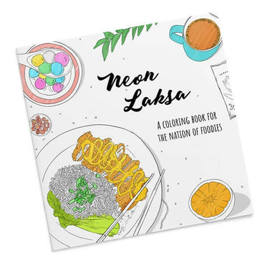Neon Laksa - a colouring book for the foodies of Singapore Adult Colouring Books NeonLaksa 