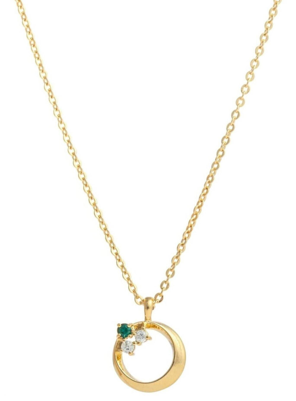 Astra- A Dainty Pendant with Crystals made with Swarovski Elements Pendants Forest Jewelry Emerald 