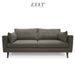 Benz 3 Seater Sofa | EcoClean Fabric Sofa Zest Livings Online Dark Grey 