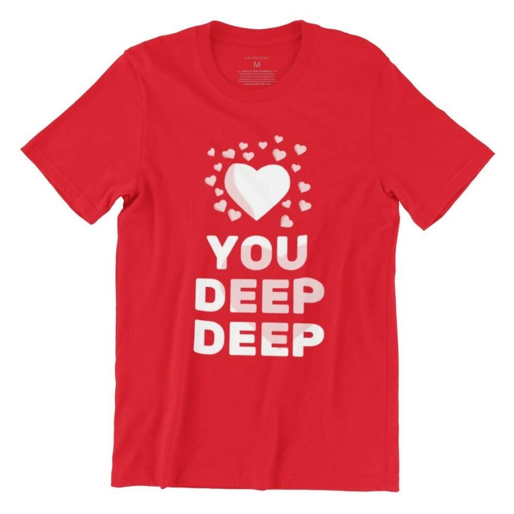 Love You Deep Deep Crew Neck S-Sleeve T-shirt Local T-shirts Wet Tee Shirt / Uncle Ahn T / Heng Tee Shirt / KaoBeiKing / Salty 