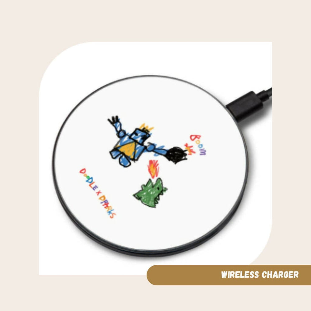 Wireless Charger - Doodle Personalised Chargers DEEBOOKTIQUE CRAYON 