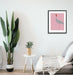 wall art : cranes (pink background) Art Prints@ARoomful 