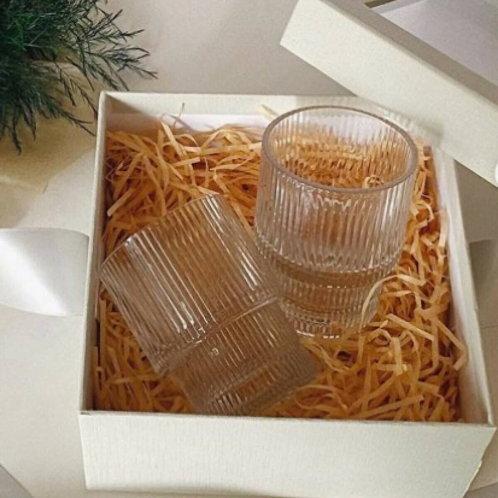 Elise Glass Cups Curates Co Set of Elise Glass (gift box in image not included) 