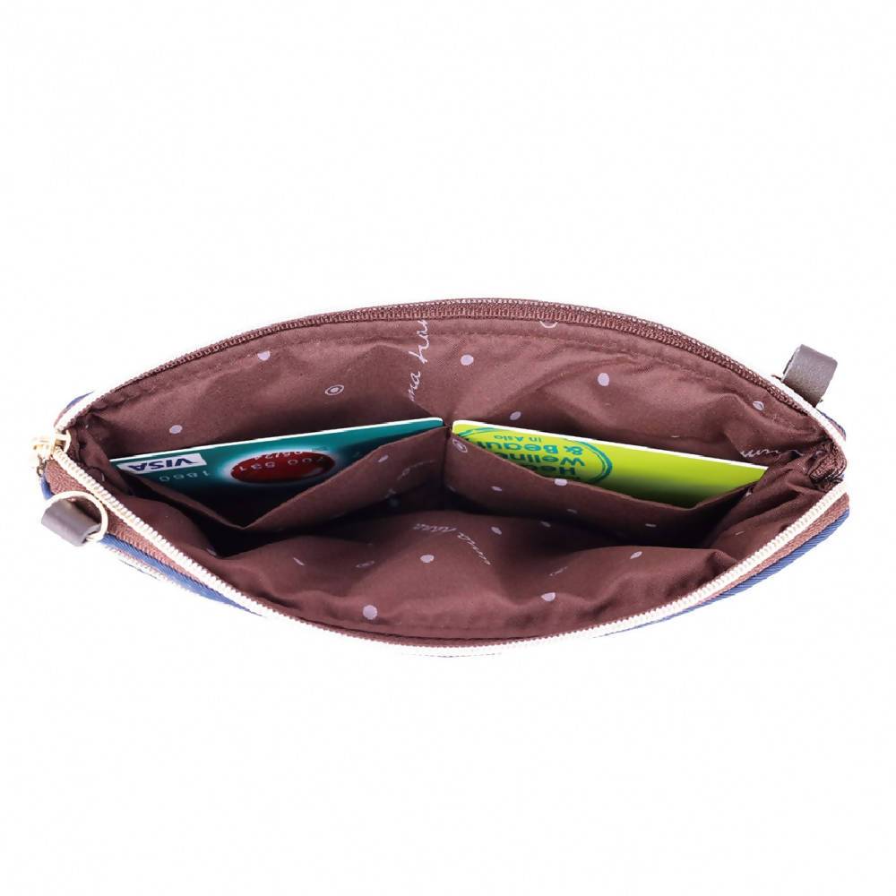 Uma hana Premium Monochrome Waterproof Sling Bag Navy - Crossbody Bags - Iluvo - Naiise