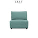 Switch Modular Sofa | Armless Chair | EcoClean Sofa Zest Livings Online Teal Blue 