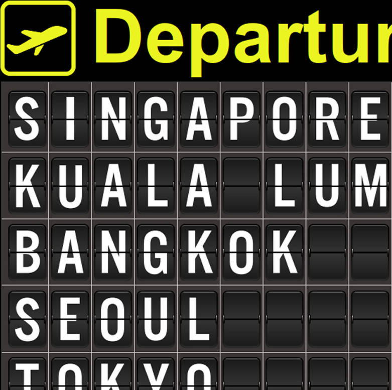 Personalised Airport Departure Board Print - Personalised Prints - Big Red Chilli - Naiise