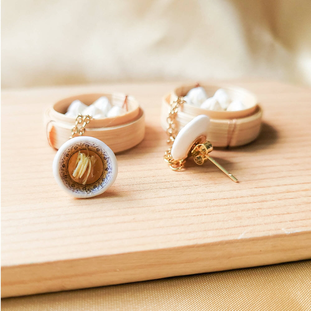 Xiao Long Bao in Basket Earrings Earrings TingCorner 