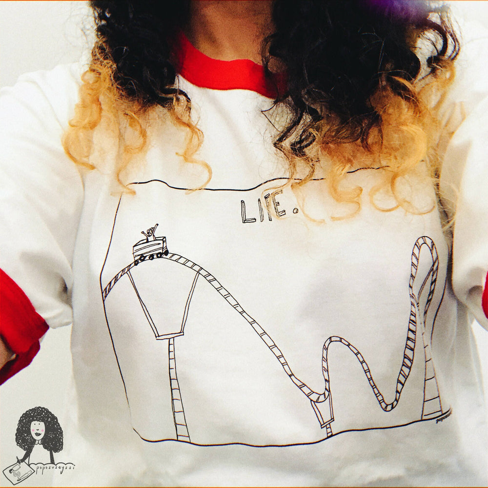 "Life" Ringer T-Shirt T-shirts poposuseyssi 