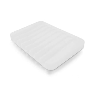 Silicone Soap Tray Soap Dish SoapCeuticals white 
