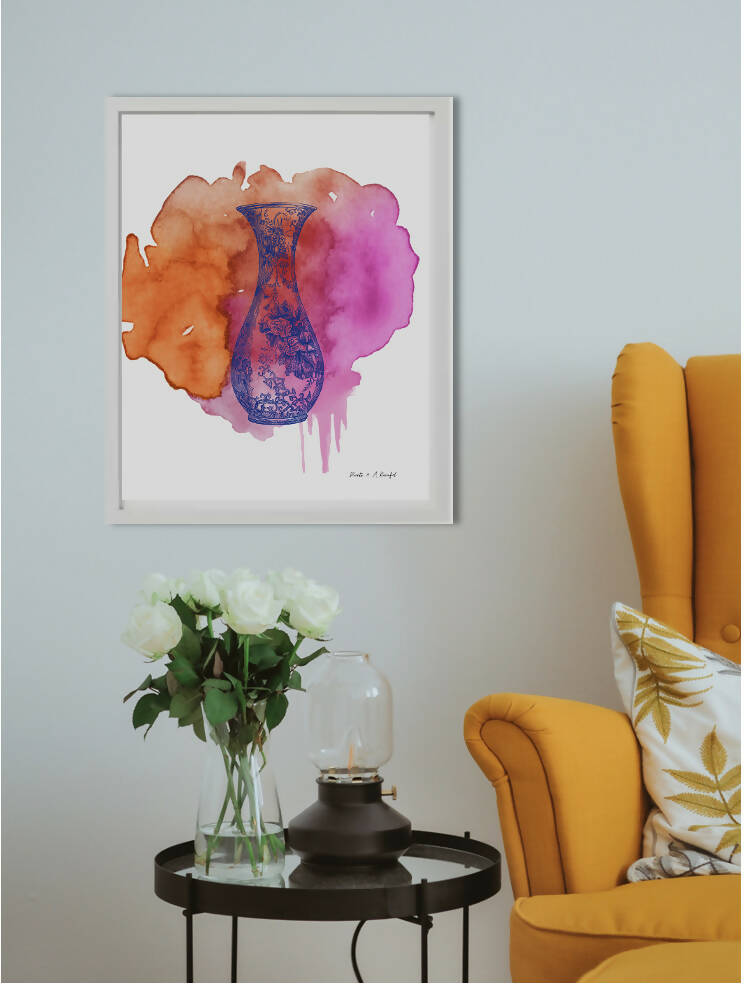 wall art : inspired by pottery and clay (vase) Art Prints@ARoomful 