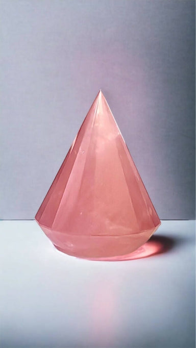 Brazilian Rose Quartz Faceted Cone Natural Crystal Ring Holder New Arrivals So Cristallized by Lena 