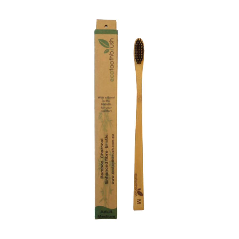 MiEco Bamboo Charcoal Enhanced Toothbrush 2-pack Toothbrushes Neis Haus 