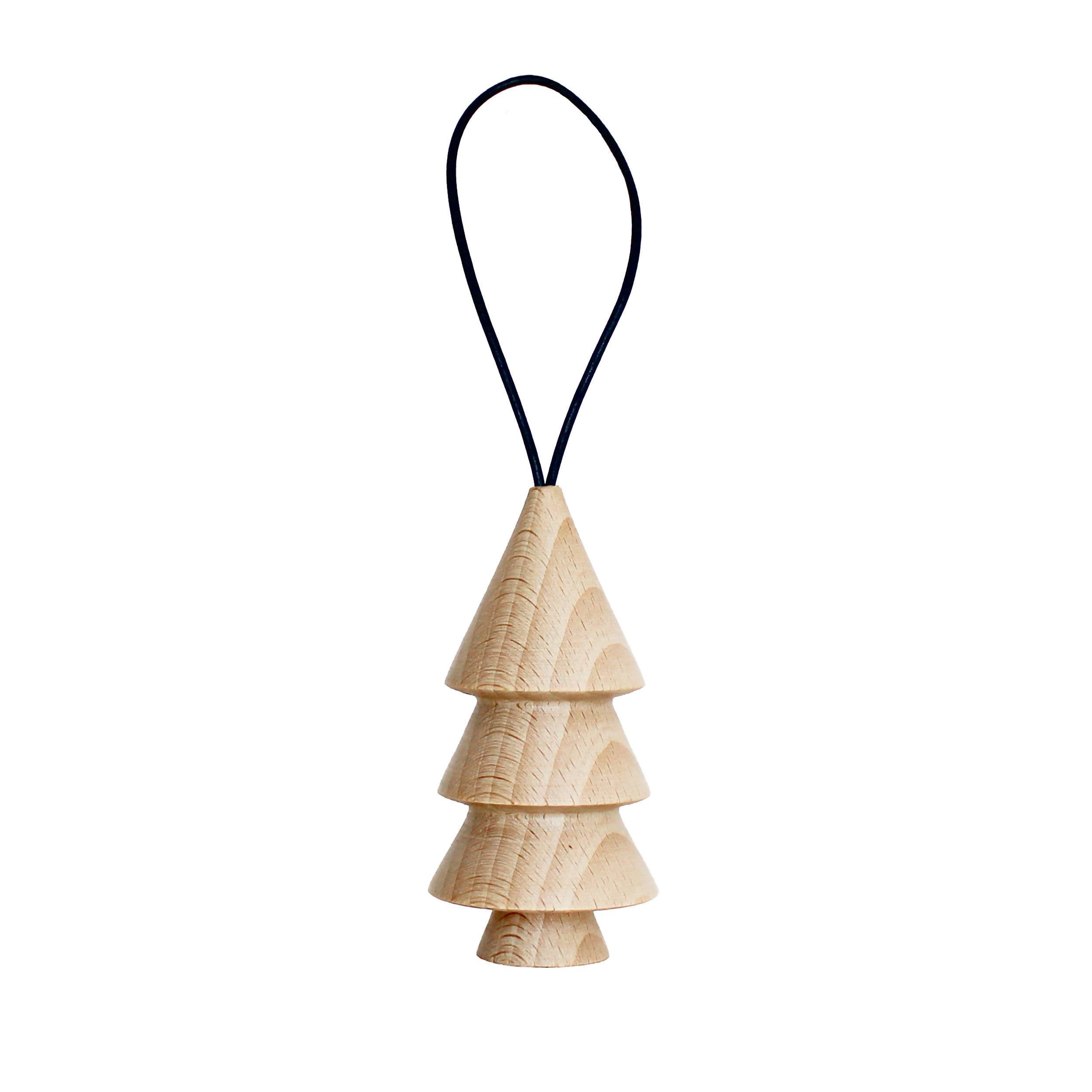 Wooden Christmas Tree Hanger - Tree Nr. 3 Home Decor 5mm Paper Ocean Blue 