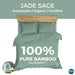 100% Natural Bamboo Bedsheet set - 5" Ice Pink Bedsheets Ora Bedding 100% Natural Bamboo Bedsheet set - 5" Jade Sage 