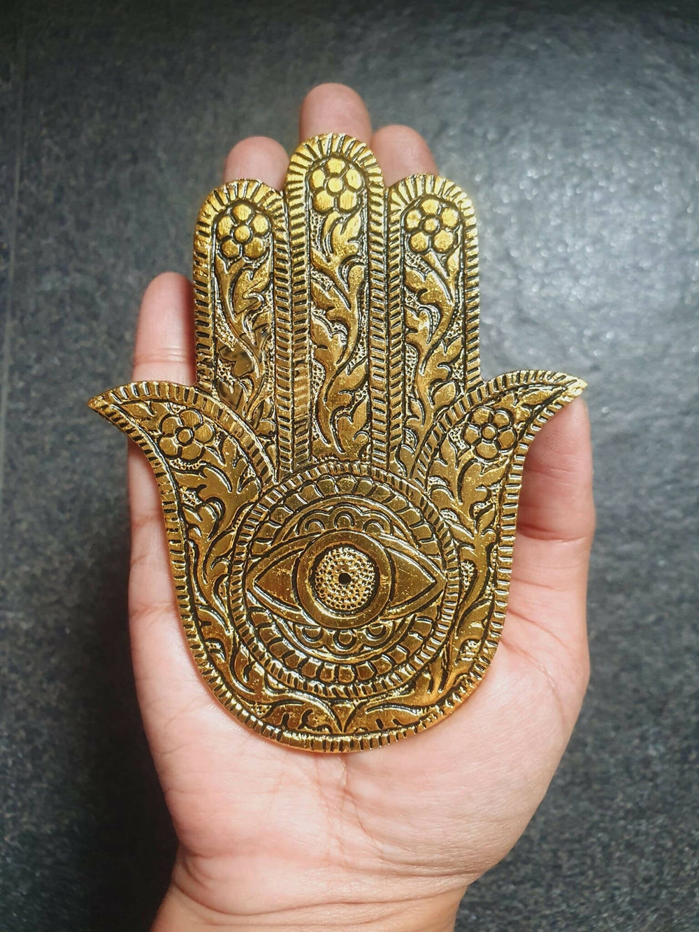 Hamsa hand incense stick holder- Gold & Silver Incense Sticks Holders Beyond Luxe by Kelly Angel Gold 