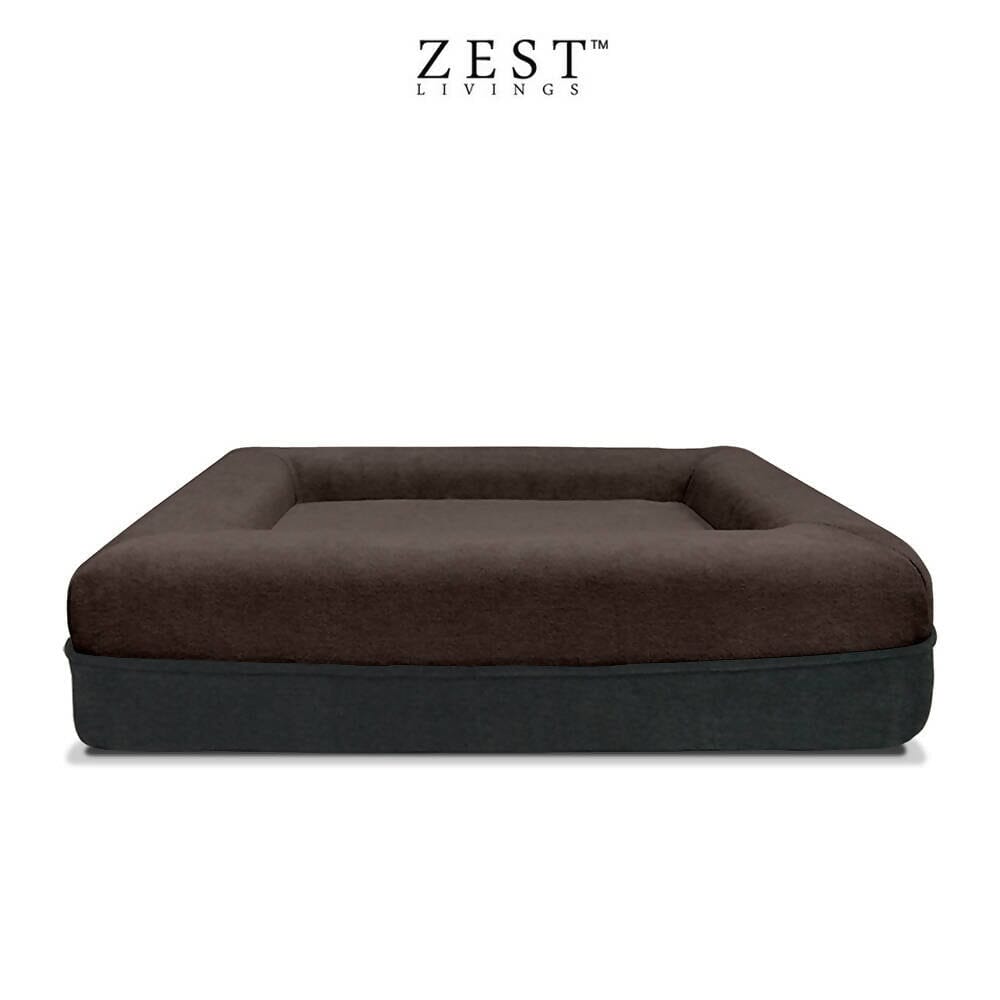 Snooze Pet Bed - Medium | Removable & Washable Cover Bean Bags Zest Livings Online Dark Brown 