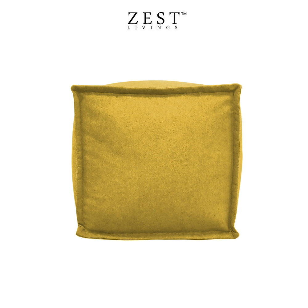 Ceara Bean Bag - Large | Water-repellent Fabric Bean Bags Zest Livings Online Mustard 