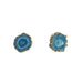 Blue Solar Quartz Studs Earrings Colour Addict Jewellery 