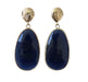 Dark Blue Catseye Teardrop Earrings Earrings Colour Addict Jewellery 
