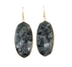 Black Labradorite Geometric Earrings Earrings Colour Addict Jewellery 