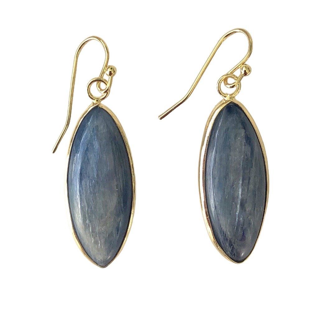Kyanite Drop Earrings Earrings Colour Addict Jewellery 