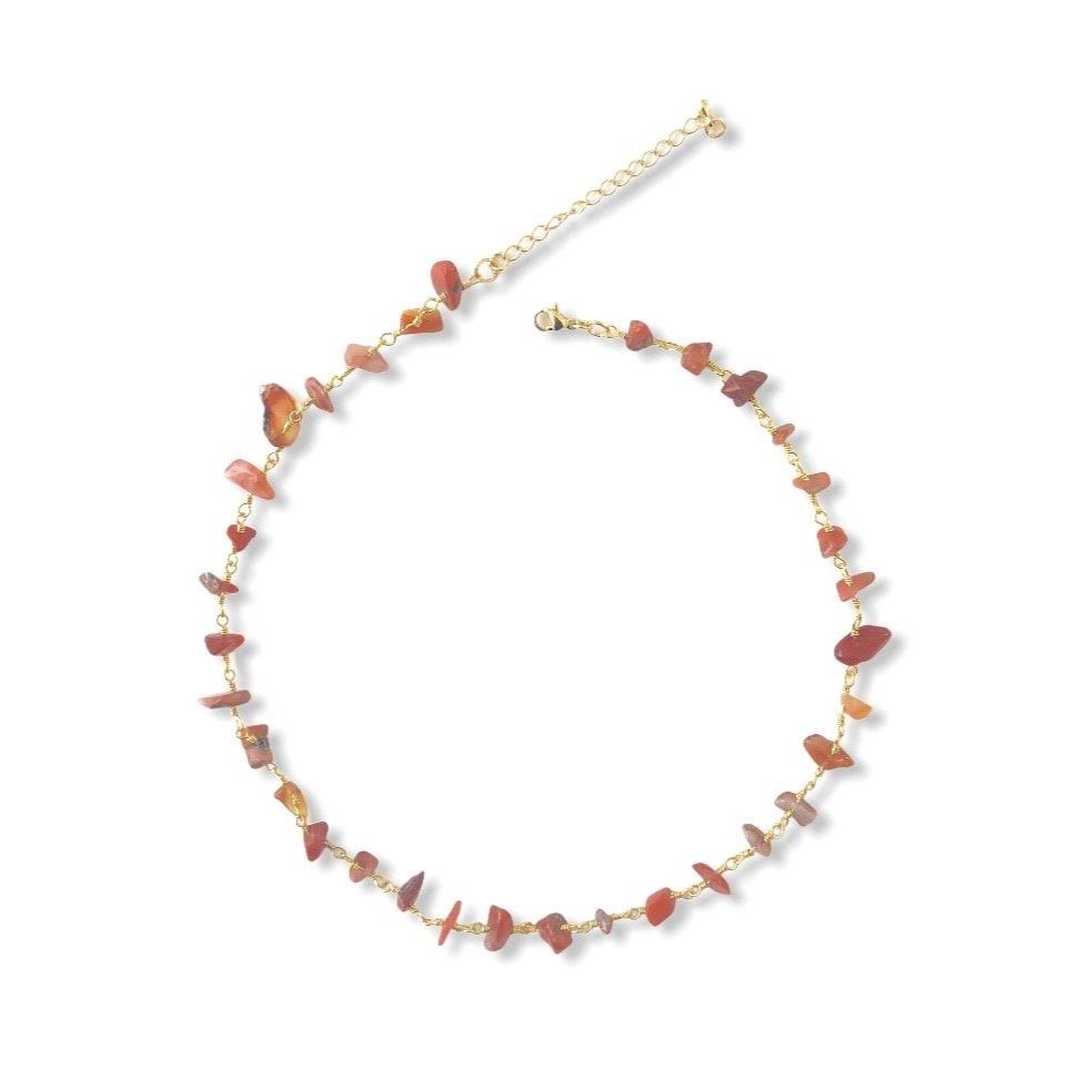 Carnelian Choker Necklace Necklaces Colour Addict Jewellery 