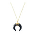 Black Onyx Horn Necklace Necklaces Colour Addict Jewellery 