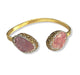 Pink Druzy Bangle Bracelets Colour Addict Jewellery 