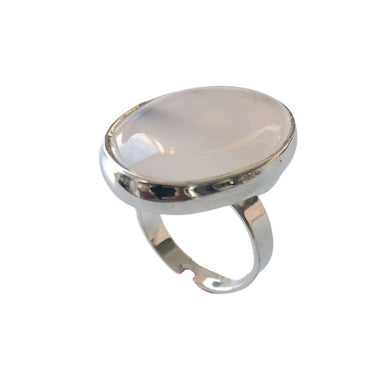 White Agate Ring Rings Colour Addict Jewellery 