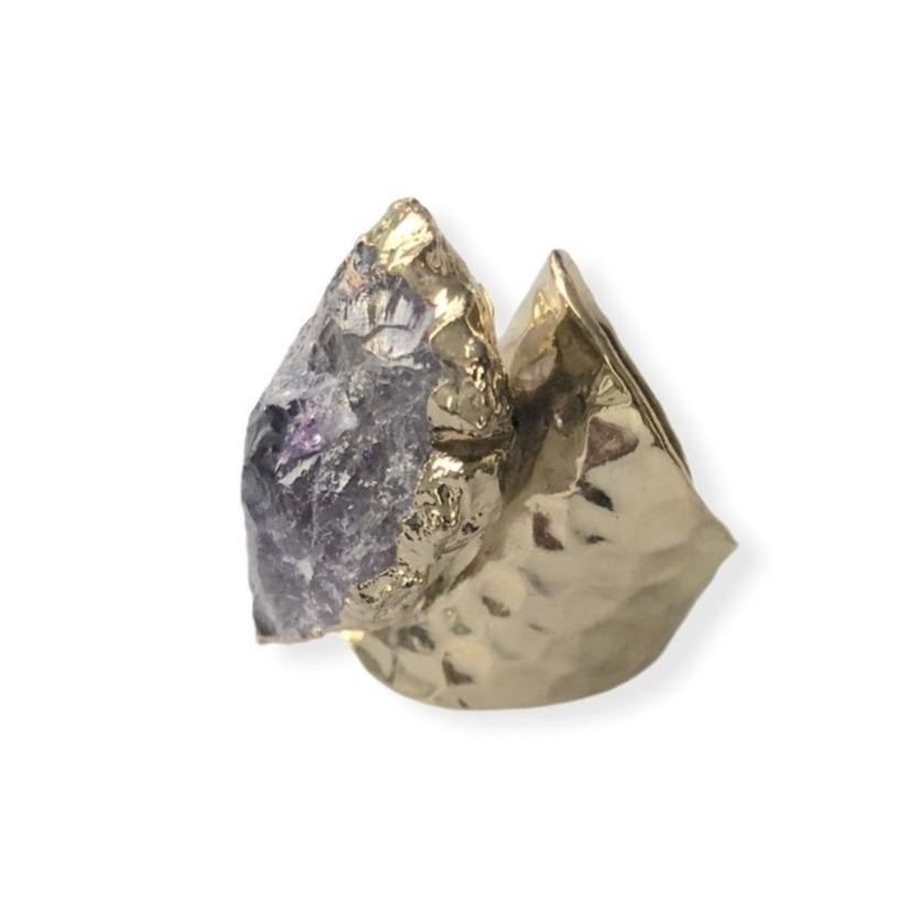 Amethyst Spearhead Ring Rings Colour Addict Jewellery 