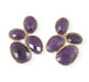 Purple Catseye Cluster Earrings Earrings Colour Addict Jewellery 