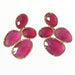 Dark Pink Catseye Cluster Earrings Earrings Colour Addict Jewellery 