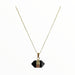 Black Onyx Hexagonal Necklace Necklaces Colour Addict Jewellery 