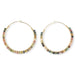 Fluorite Beaded Hoop Earrings Earrings Colour Addict Jewellery 