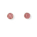 Pink Druzy Round Stud Earrings Earrings Colour Addict Jewellery 