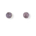 Purple Druzy Round Stud Earrings Earrings Colour Addict Jewellery 
