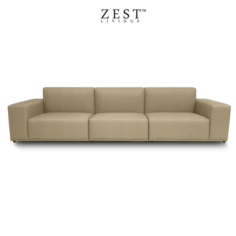 Moota 4 Seater Sofa | Modular Sofa | EcoClean Fabric Sofa Zest Livings Online Beige 