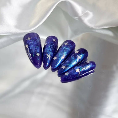 Neptune Reusable Handmade Press-On Nails Nail Wraps Ketclaws 